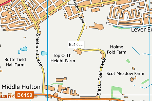 BL4 0LL map - OS VectorMap District (Ordnance Survey)