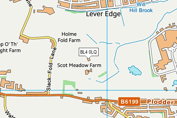 Great Lever And Farnworth Golf Club map (BL4 0LQ) - OS VectorMap District (Ordnance Survey)