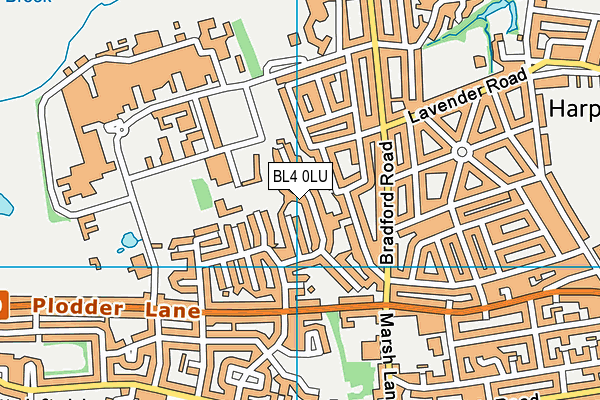 BL4 0LU map - OS VectorMap District (Ordnance Survey)