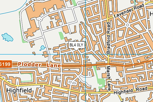 BL4 0LY map - OS VectorMap District (Ordnance Survey)
