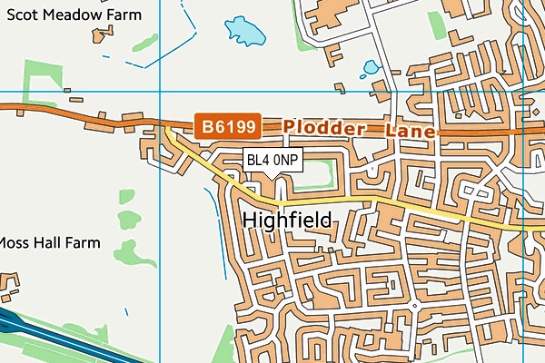 BL4 0NP map - OS VectorMap District (Ordnance Survey)