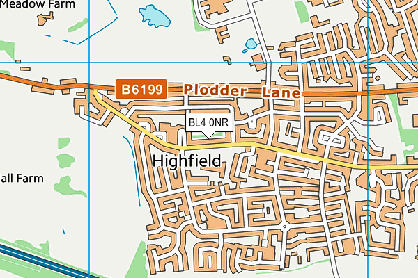 BL4 0NR map - OS VectorMap District (Ordnance Survey)