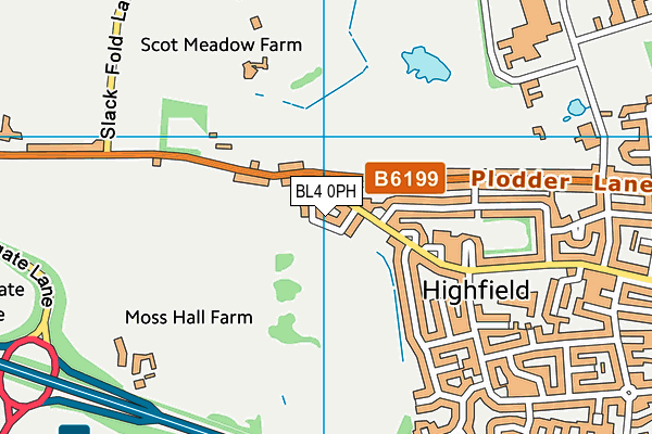 BL4 0PH map - OS VectorMap District (Ordnance Survey)