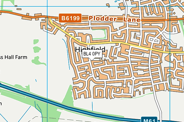 BL4 0PY map - OS VectorMap District (Ordnance Survey)