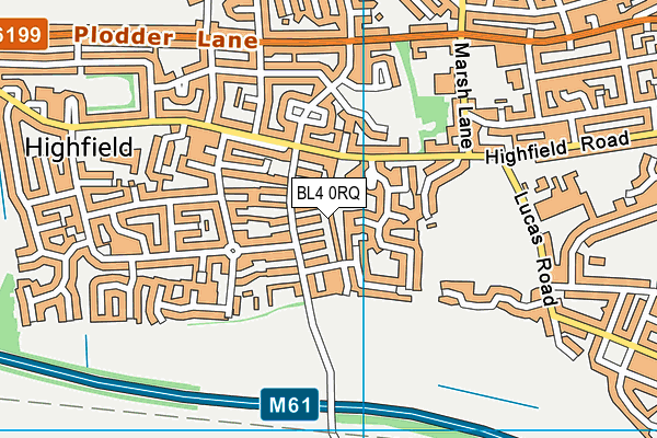 BL4 0RQ map - OS VectorMap District (Ordnance Survey)