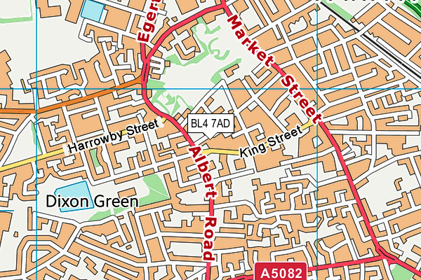 BL4 7AD map - OS VectorMap District (Ordnance Survey)