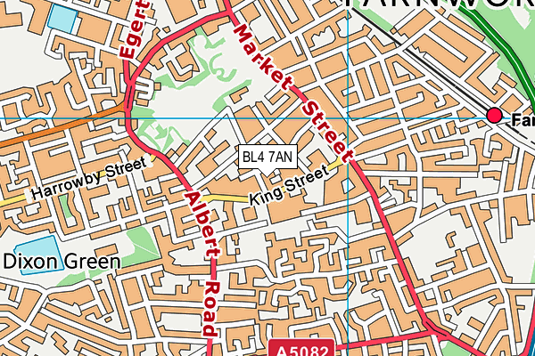 BL4 7AN map - OS VectorMap District (Ordnance Survey)