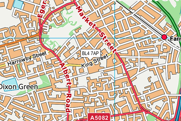 BL4 7AP map - OS VectorMap District (Ordnance Survey)