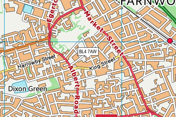 BL4 7AW map - OS VectorMap District (Ordnance Survey)