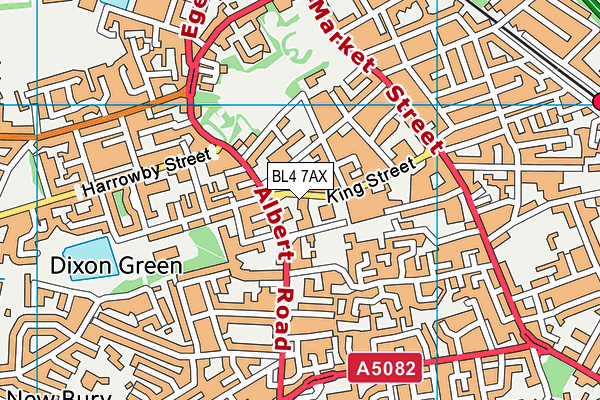 BL4 7AX map - OS VectorMap District (Ordnance Survey)