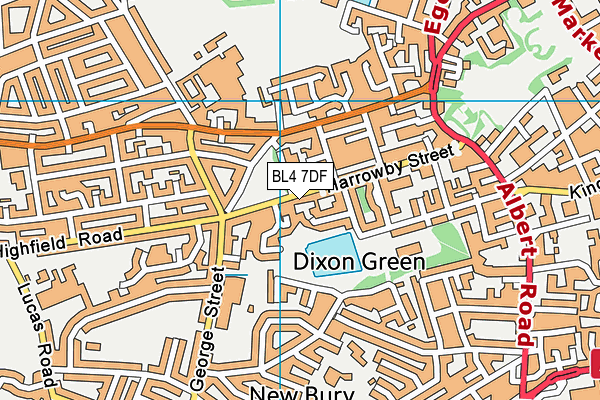 BL4 7DF map - OS VectorMap District (Ordnance Survey)