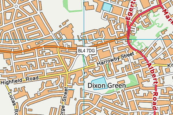 BL4 7DG map - OS VectorMap District (Ordnance Survey)