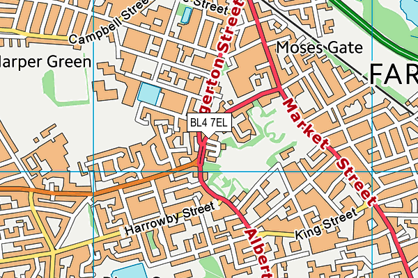 BL4 7EL map - OS VectorMap District (Ordnance Survey)