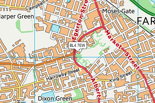 BL4 7EW map - OS VectorMap District (Ordnance Survey)