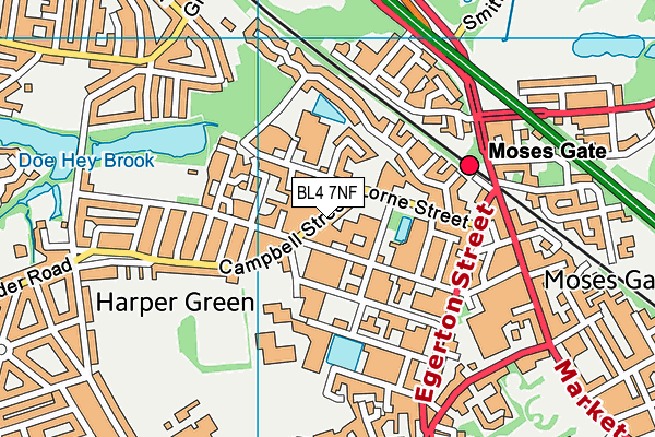 Map of CAMPBELL ST MOT CENTRE LTD at district scale