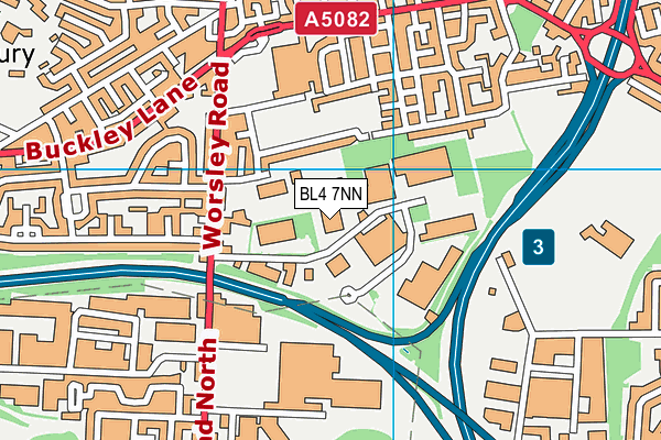 BL4 7NN map - OS VectorMap District (Ordnance Survey)