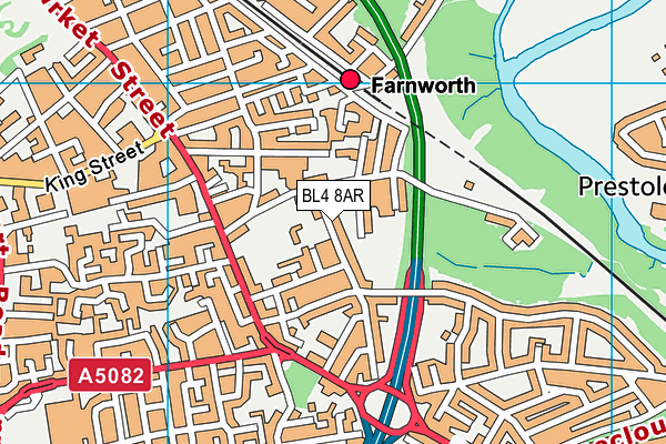 Grosvenor Nursery School and Day Care Centre map (BL4 8AR) - OS VectorMap District (Ordnance Survey)