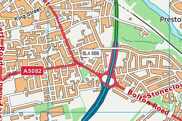 BL4 8BB map - OS VectorMap District (Ordnance Survey)