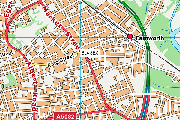 BL4 8EX map - OS VectorMap District (Ordnance Survey)