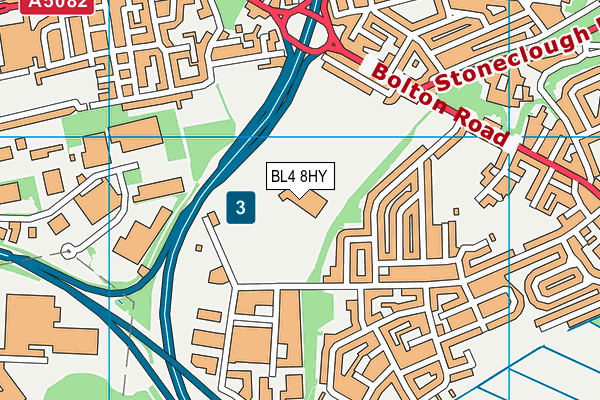 BL4 8HY map - OS VectorMap District (Ordnance Survey)