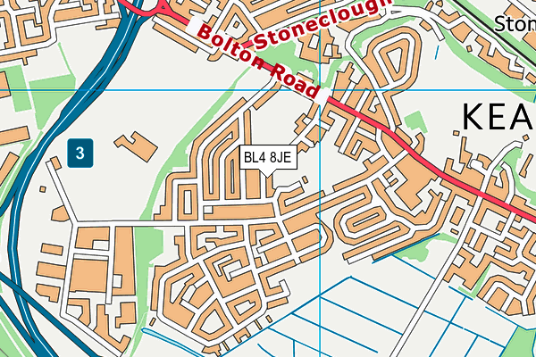 BL4 8JE map - OS VectorMap District (Ordnance Survey)