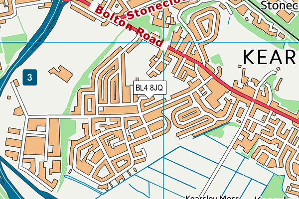 BL4 8JQ map - OS VectorMap District (Ordnance Survey)