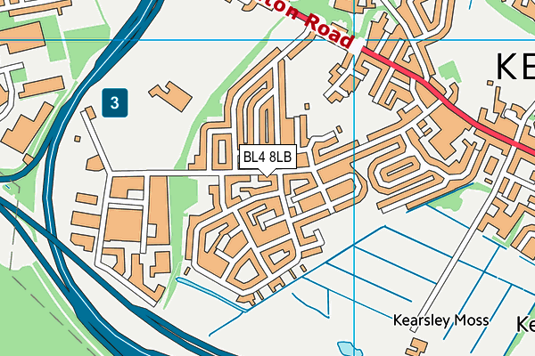 Woodbridge College map (BL4 8LB) - OS VectorMap District (Ordnance Survey)