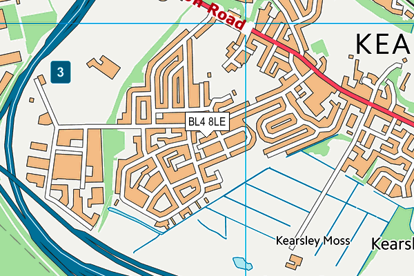 BL4 8LE map - OS VectorMap District (Ordnance Survey)