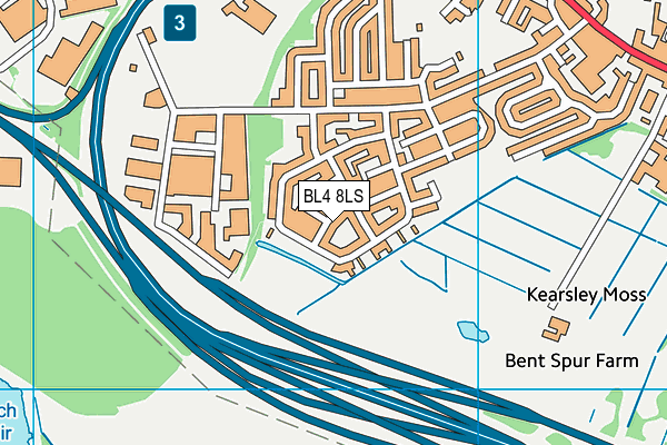 BL4 8LS map - OS VectorMap District (Ordnance Survey)