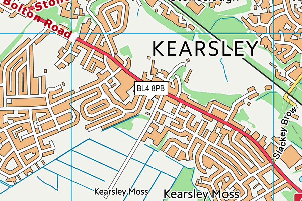 St Stephens C Of E (Kearsley Moor) Primary School map (BL4 8PB) - OS VectorMap District (Ordnance Survey)