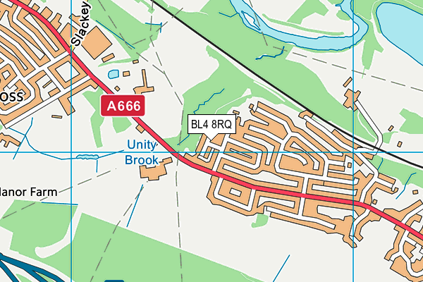 BL4 8RQ map - OS VectorMap District (Ordnance Survey)