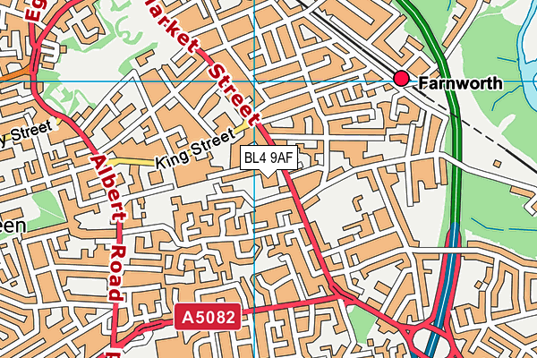 BL4 9AF map - OS VectorMap District (Ordnance Survey)