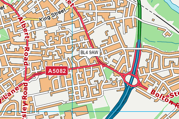 BL4 9AW map - OS VectorMap District (Ordnance Survey)