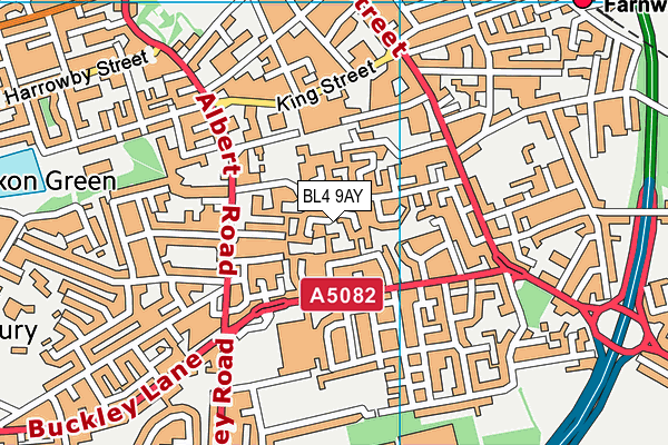 BL4 9AY map - OS VectorMap District (Ordnance Survey)