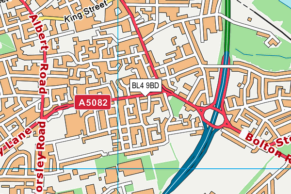 BL4 9BD map - OS VectorMap District (Ordnance Survey)