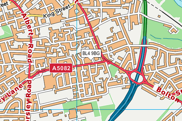 BL4 9BG map - OS VectorMap District (Ordnance Survey)