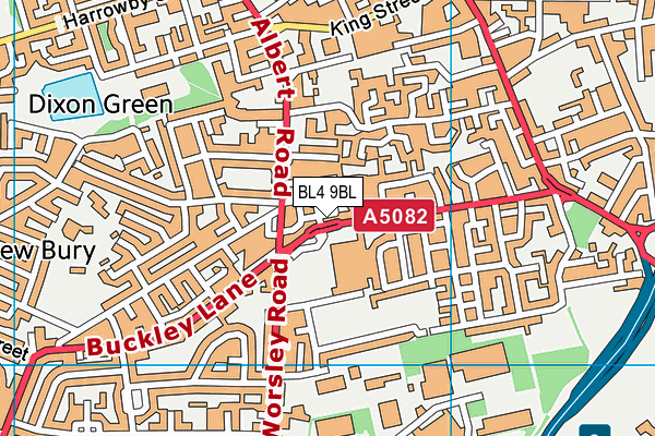 BL4 9BL map - OS VectorMap District (Ordnance Survey)