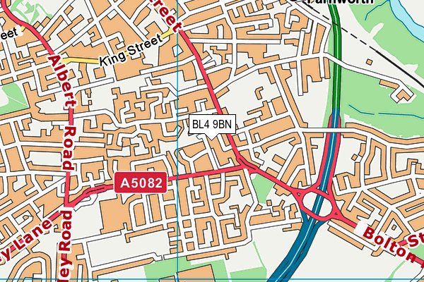 BL4 9BN map - OS VectorMap District (Ordnance Survey)