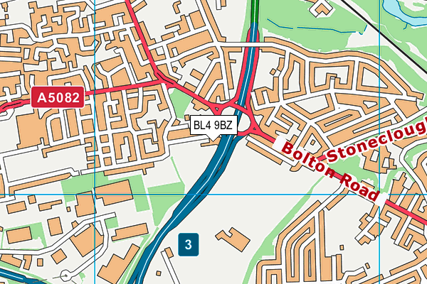 BL4 9BZ map - OS VectorMap District (Ordnance Survey)