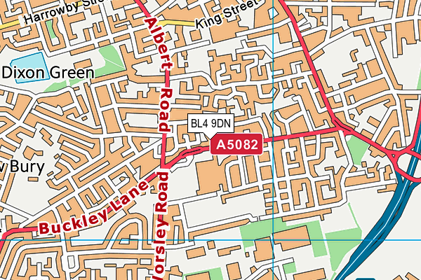 BL4 9DN map - OS VectorMap District (Ordnance Survey)