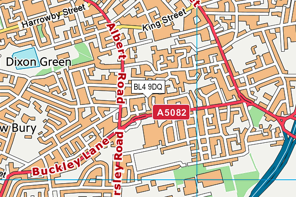 BL4 9DQ map - OS VectorMap District (Ordnance Survey)