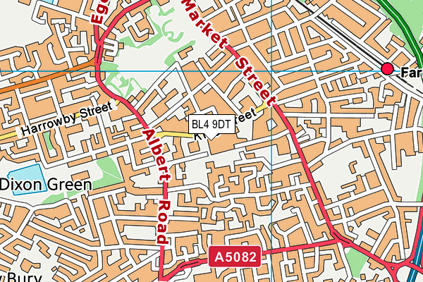 BL4 9DT map - OS VectorMap District (Ordnance Survey)