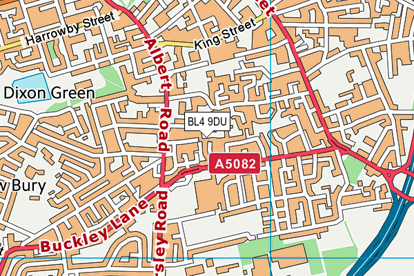 BL4 9DU map - OS VectorMap District (Ordnance Survey)