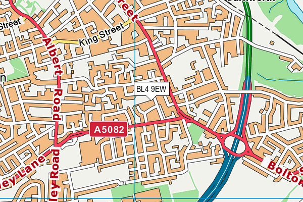 BL4 9EW map - OS VectorMap District (Ordnance Survey)