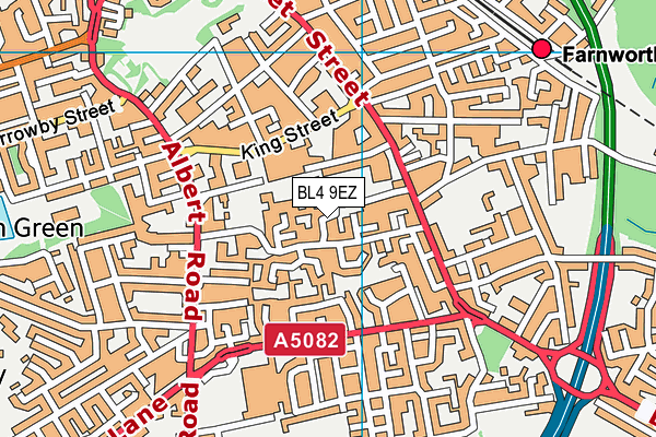 BL4 9EZ map - OS VectorMap District (Ordnance Survey)