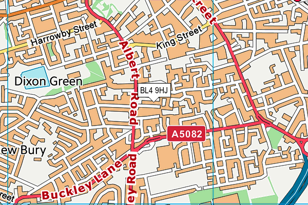 BL4 9HJ map - OS VectorMap District (Ordnance Survey)