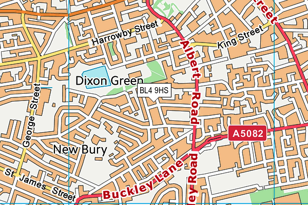 BL4 9HS map - OS VectorMap District (Ordnance Survey)