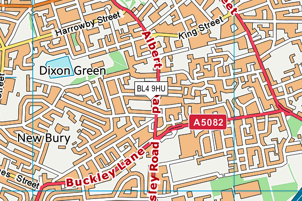 BL4 9HU map - OS VectorMap District (Ordnance Survey)