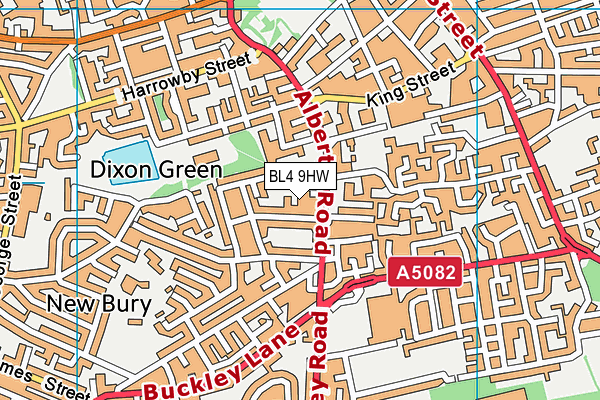 BL4 9HW map - OS VectorMap District (Ordnance Survey)