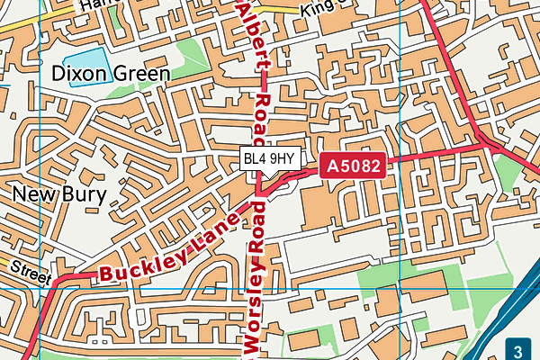 BL4 9HY map - OS VectorMap District (Ordnance Survey)